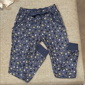Bloomingdale's‎ Halloween Emoji Print Blue Pajama Pants
